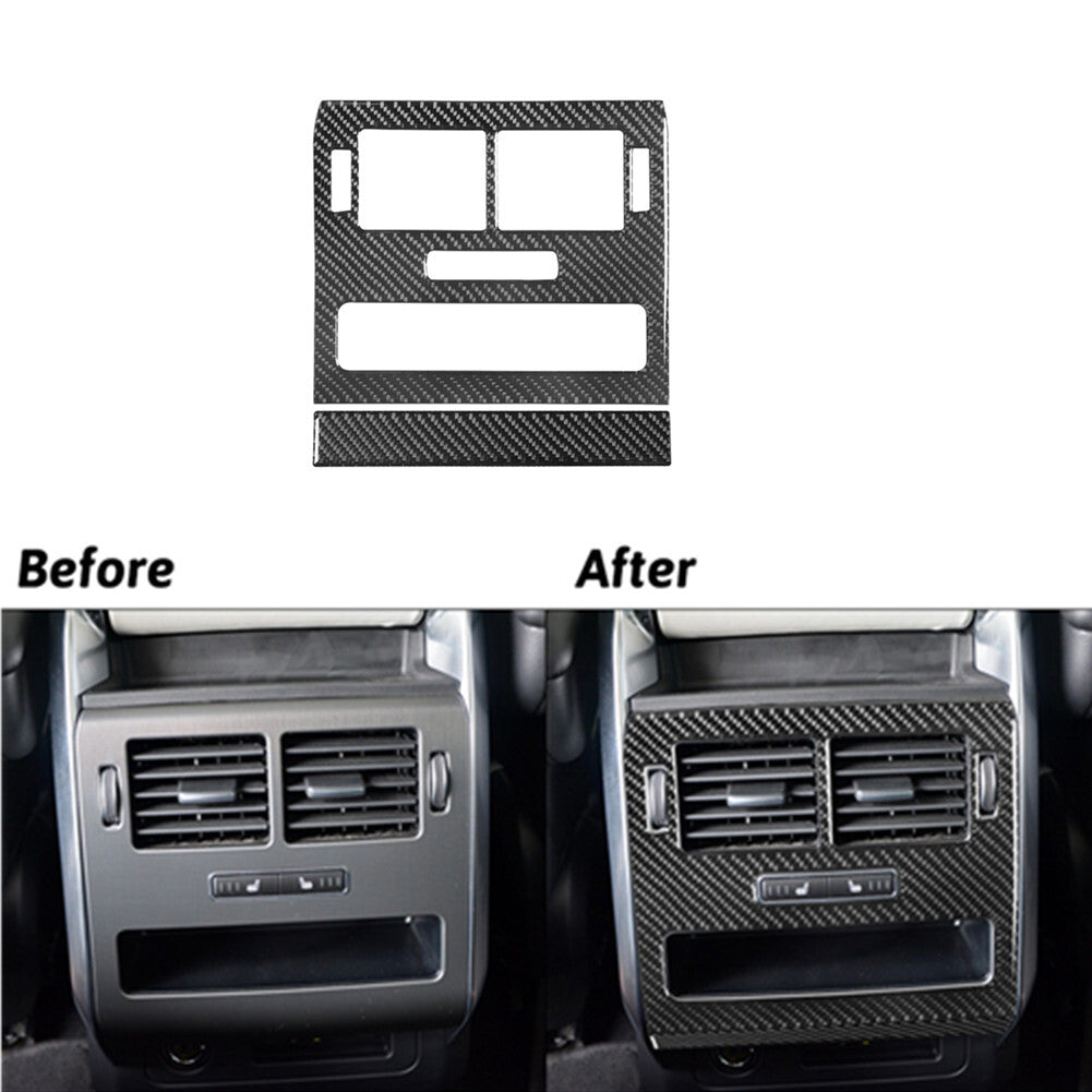 2x Carbon Fibre Rear Air Vent Trim Panel For Land for Range Rover Sport 2014-17