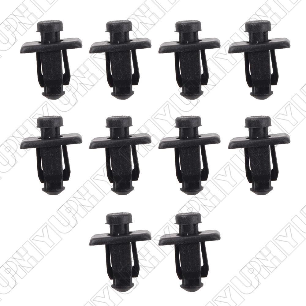 10Pcs Cowl Grille Clip Push-Type Retainer Fastener 66814-01G00 for Nissan Pickup