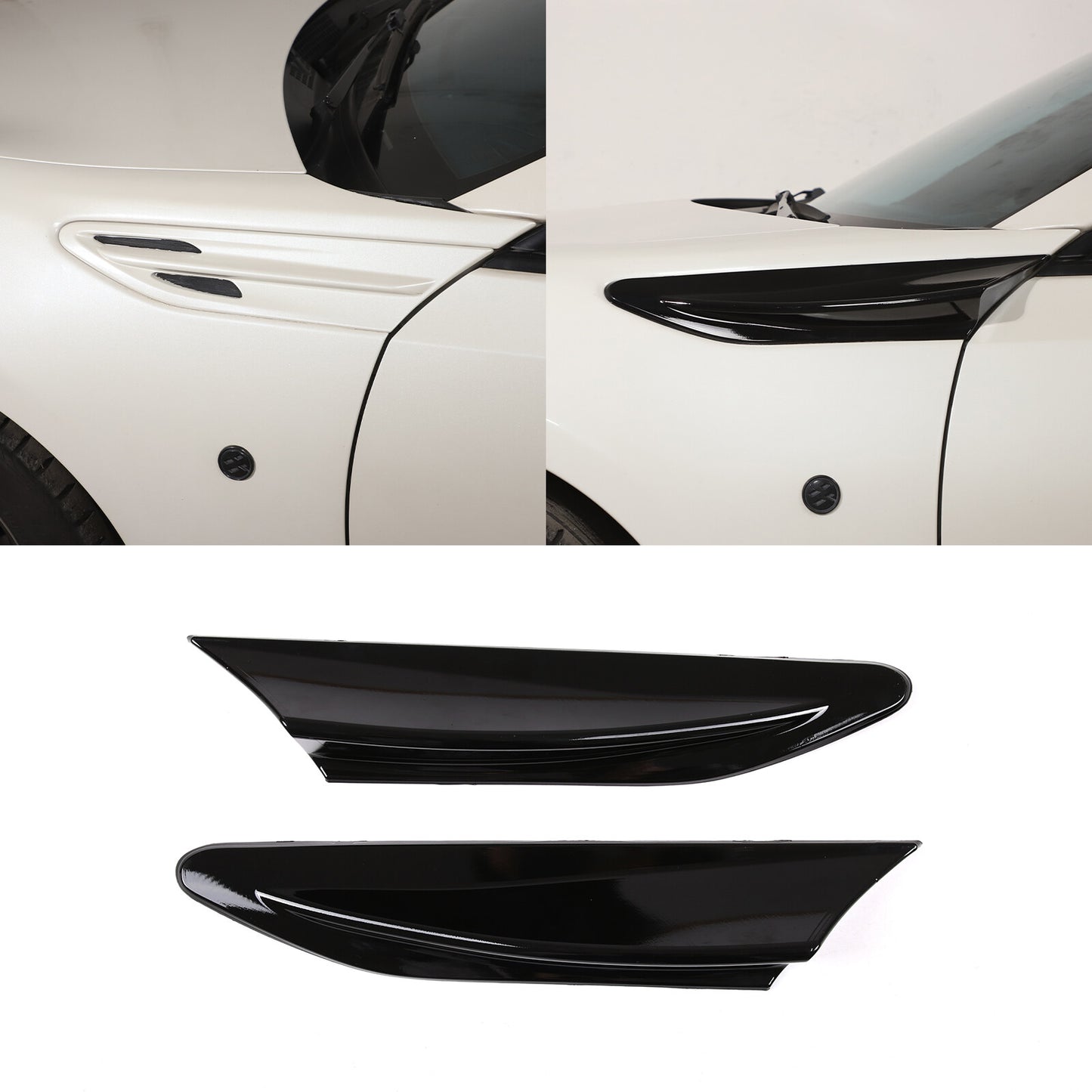 Silver Alloy Center Center Gear Shift Button Cover Trim for Jaguar XJ 2010 - 2019- v