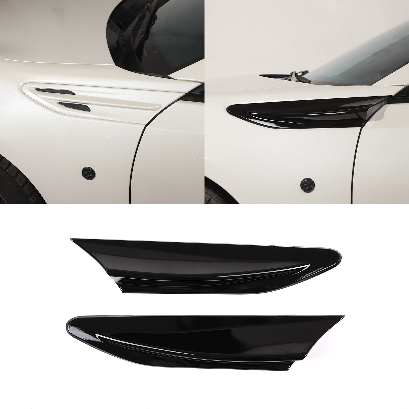 Silver Alloy Center Center Gear Shift Button Cover Trim for Jaguar XJ 2010 - 2019- v