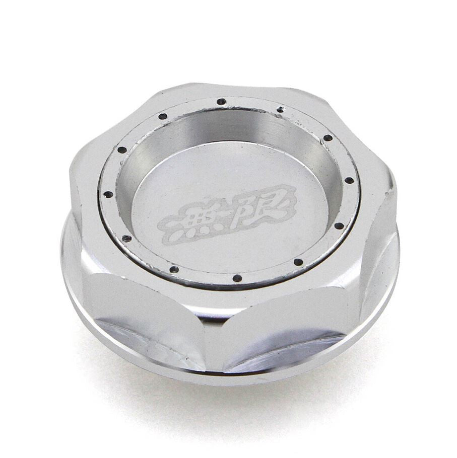 Silver Mugen engine oil filler cap suitable for Honda for Civic D/B/H/K/F/L series.