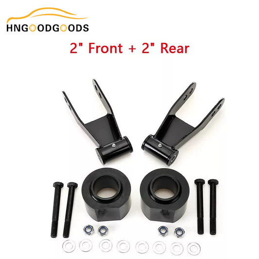 2-inch front spring spacer and 2-inch rear shackle lift kit for 1984-2001 for Jeep Cherokee XJ