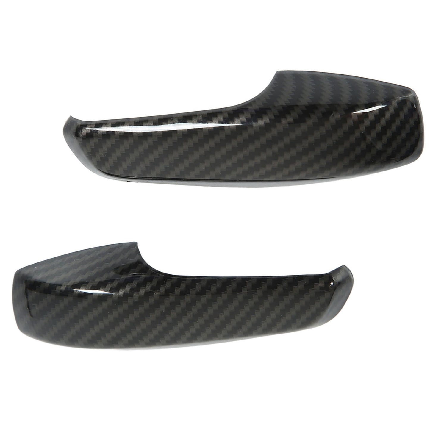 2pcs Inner Door Handle Trim Cover Carbon Fiber Color ABS Part for Smart Fort DON