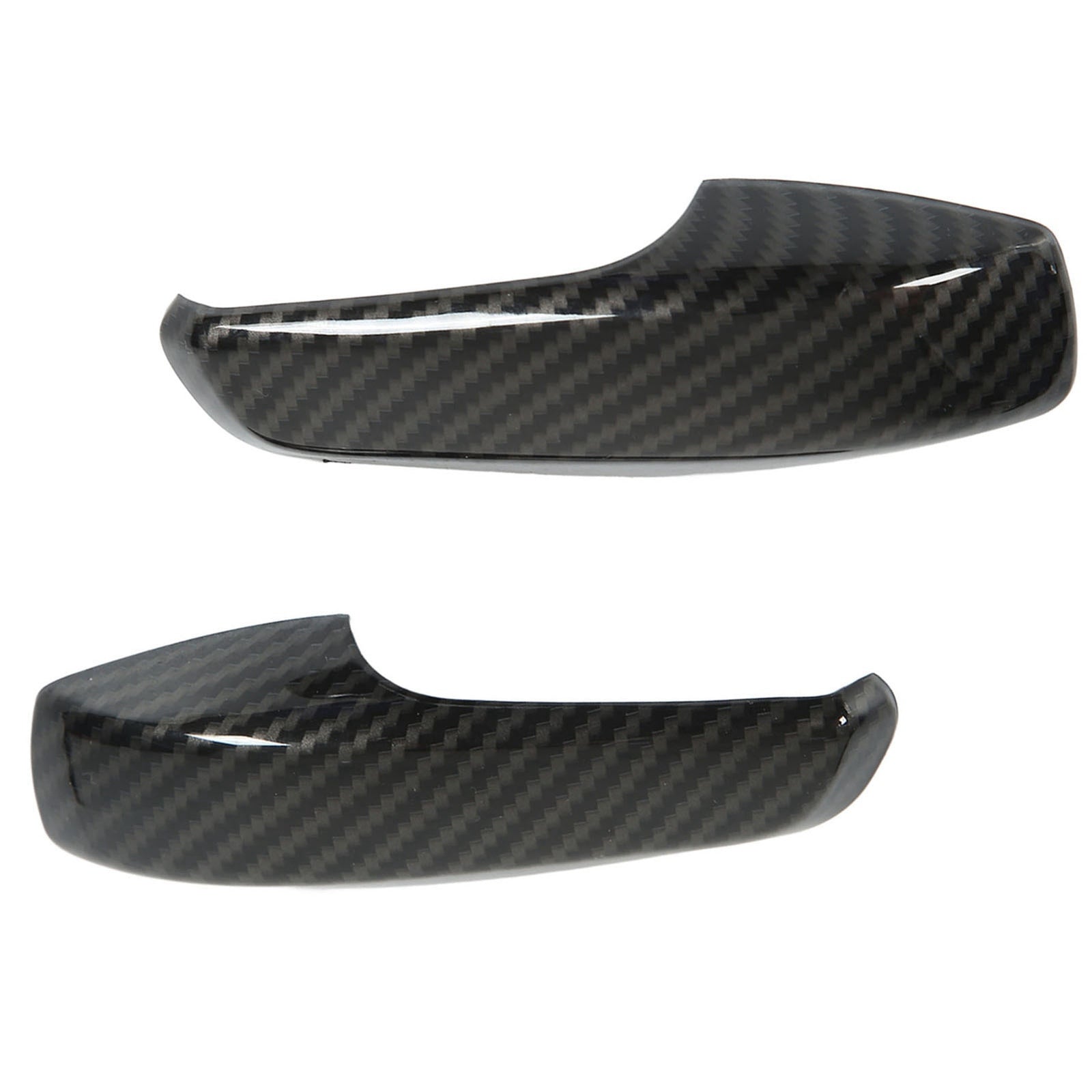 2pcs Inner Door Handle Trim Cover Carbon Fiber Color ABS Part for Smart Fort DON
