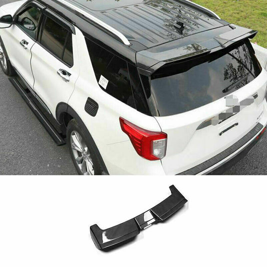 for Ford Explorer 20-2022 Carbon Fiber Car Rear Spoiler Tail Trunk Lip Wing Bar