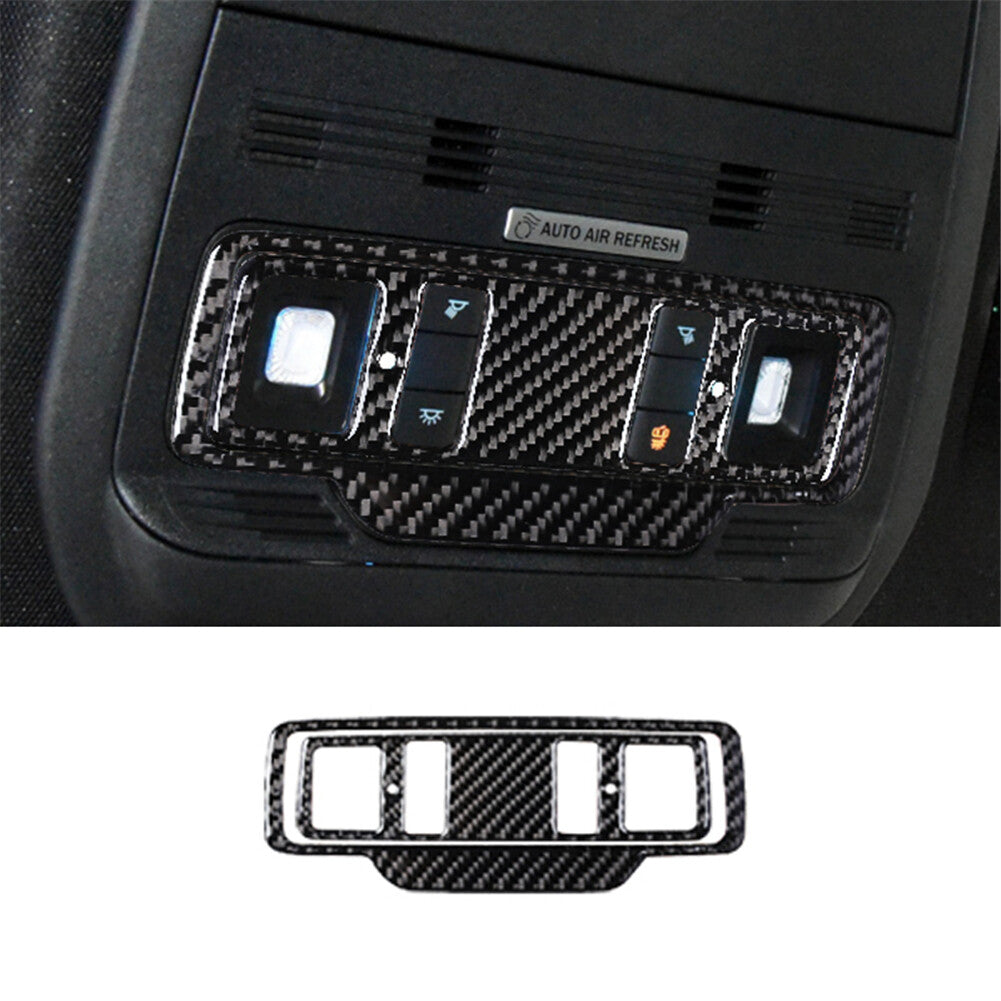 Interior carbon fiber reading light panel cover trim  for ford  for Mustang Mach-E