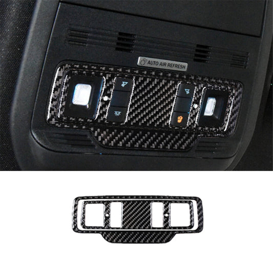 Interior carbon fiber reading light panel cover trim  for ford  for Mustang Mach-E