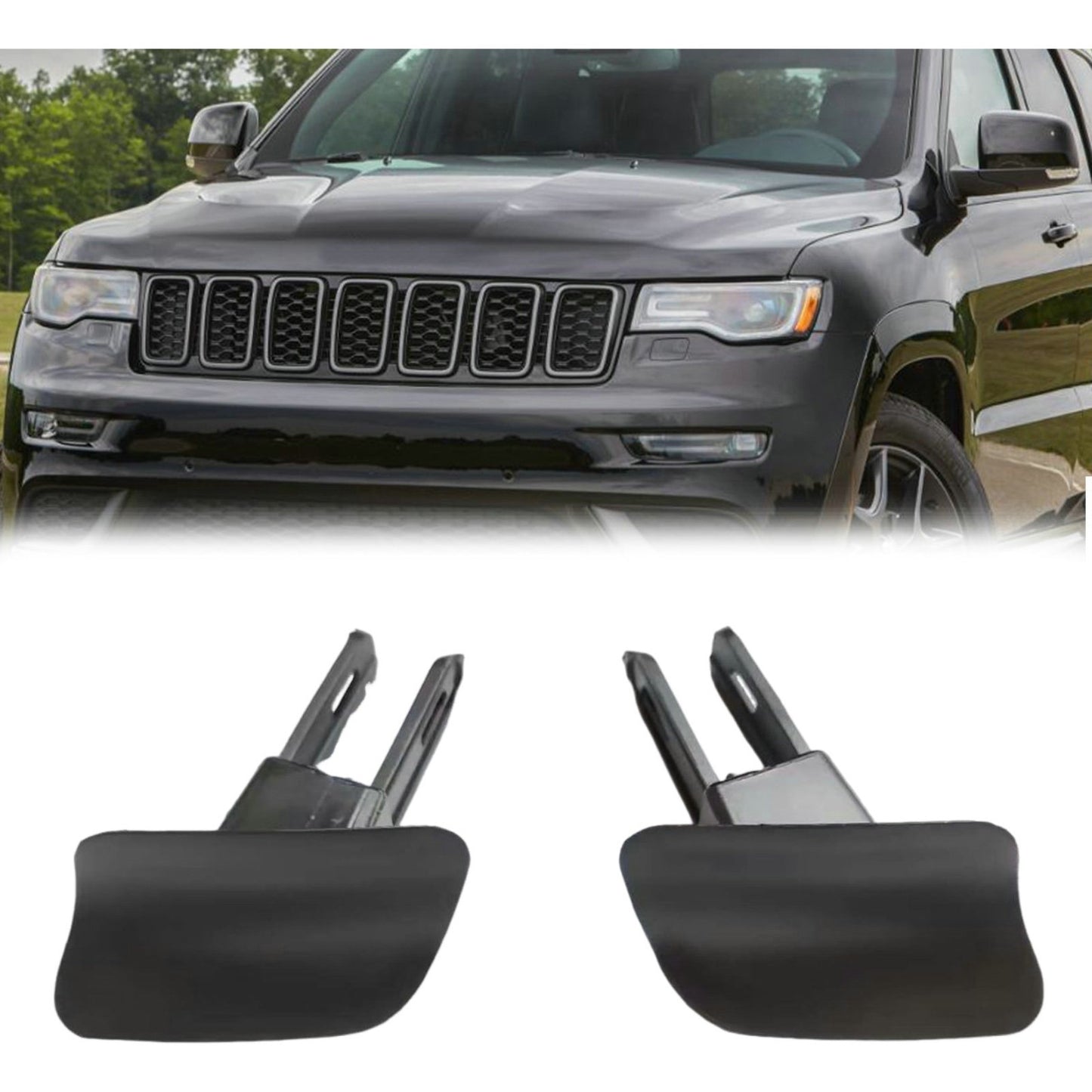 Car Front Headlight Lamp Washer Cover Cap Fit for Jeep for Grand Cherokee 2017-2021 Q