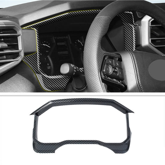 Carbon fiber interior dashboard panel frame trim suitable for Toyota Tenderra 2022 2023