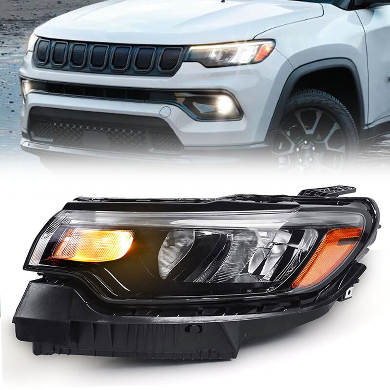 Suitable for 2022-2023 for Jeep headlight driver with LED DRL LED reflector.