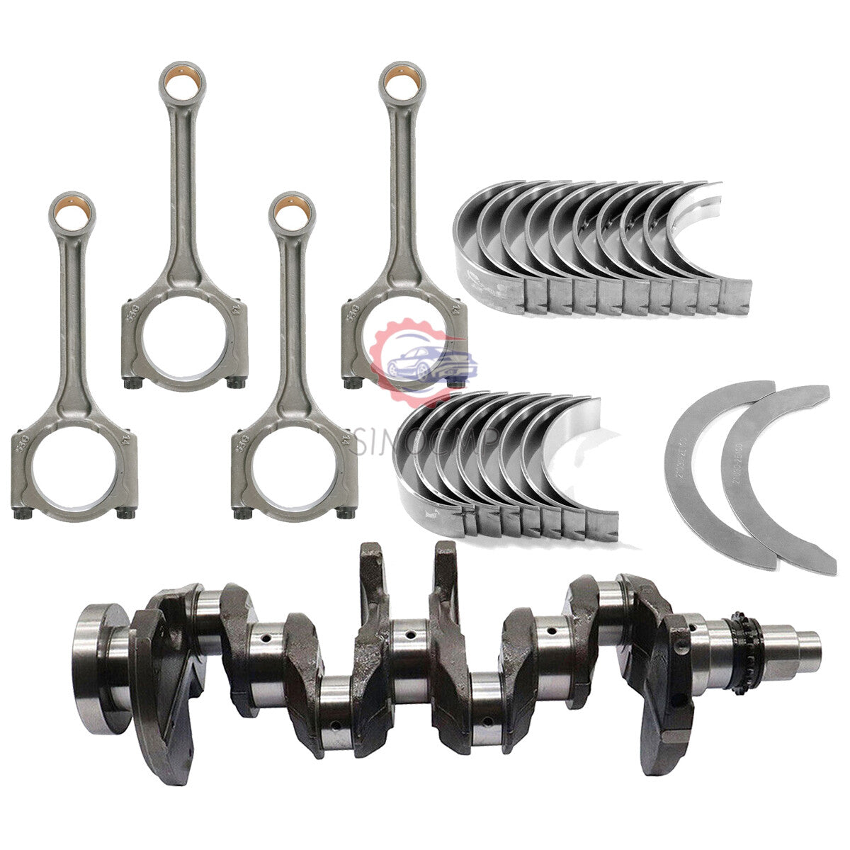 G4NC Engine Crankshaft +Conrod+ Main  Rod Bearing Kit for Hyundai for KIA Soul 2.0