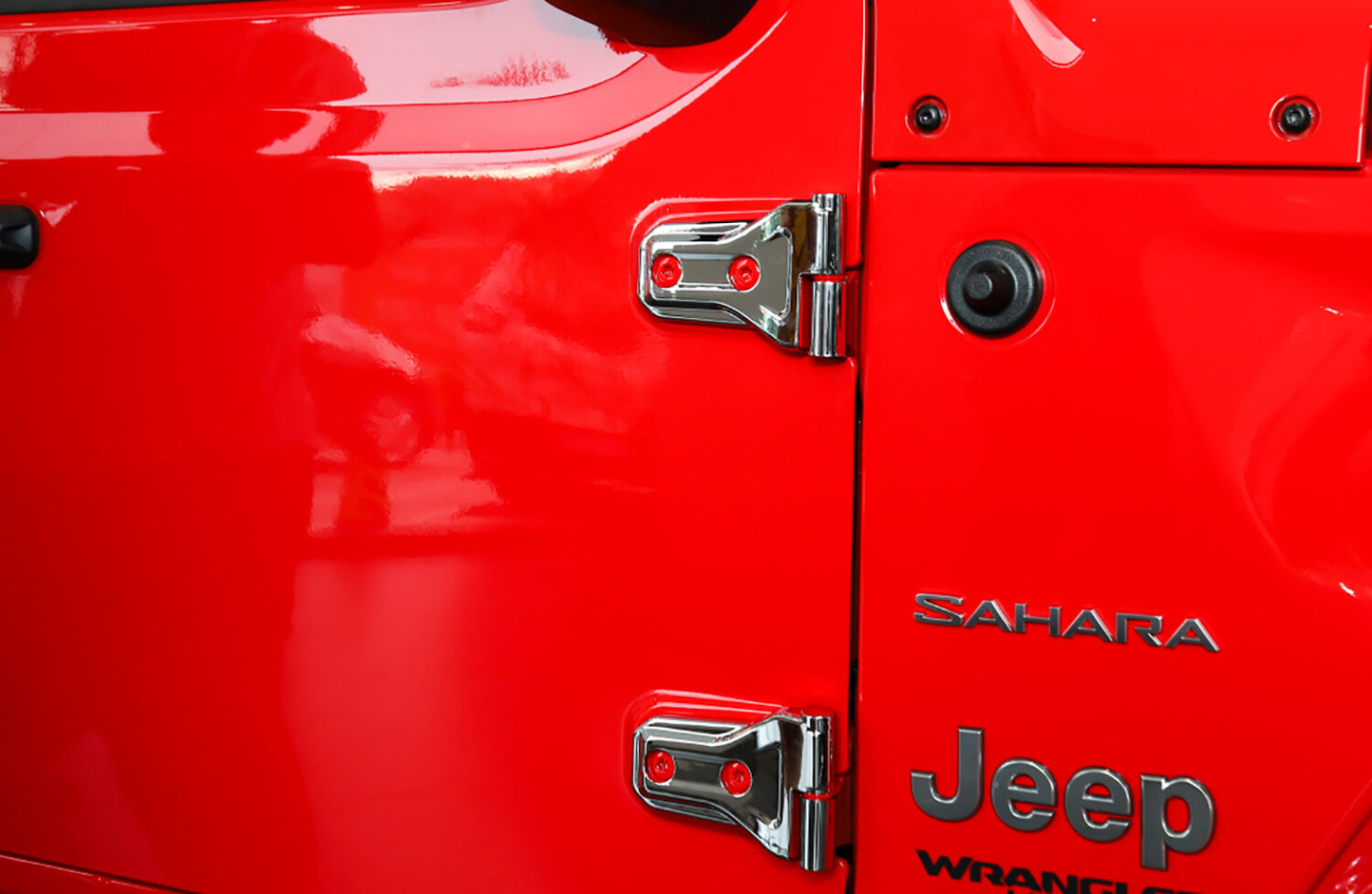 4-Door and Engine Hood Hinge Cover Chrome Trim for 2020-2023 for Jeep Gladiator JT