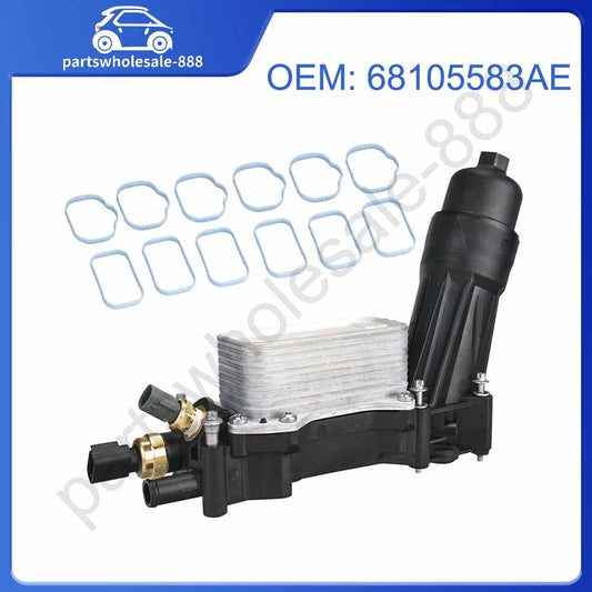 68105583AE Oil Filter Housing Adapter for 2014-2017 for Jeep for Dodge for Chrysler for Ram 3.6L