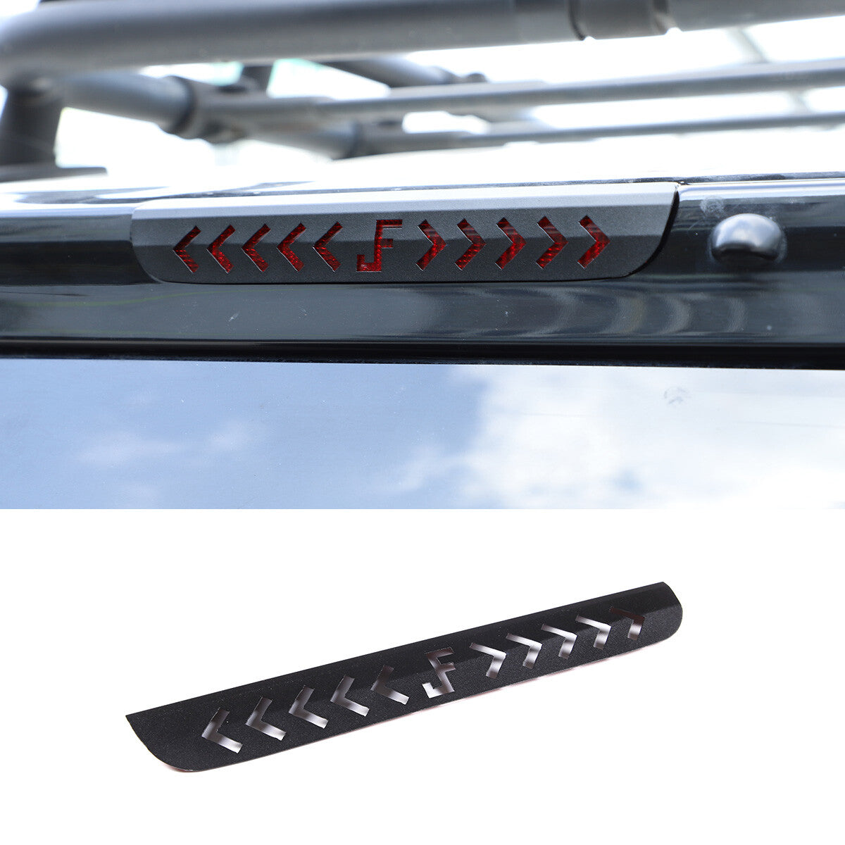 Red interior center console air conditioning knife panel trim for Tacoma 2006-2015- v