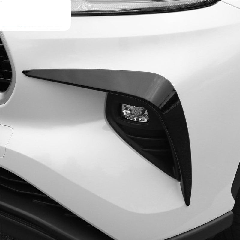 for Toyota Highlander 2020-23 Glossy black ABS Fog Light Lamp Molding Cover Trim