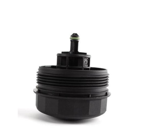 1-piece cap for oil filter housings of E60, E90, E92, F10, E82, E83, and 330i. n