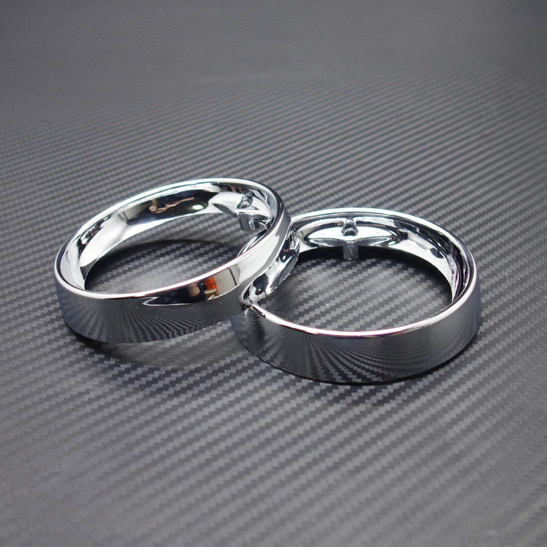 Chrome Deep Dish Turn Signal Bezels For Touring Road King Road Glide 1986-2016 Q