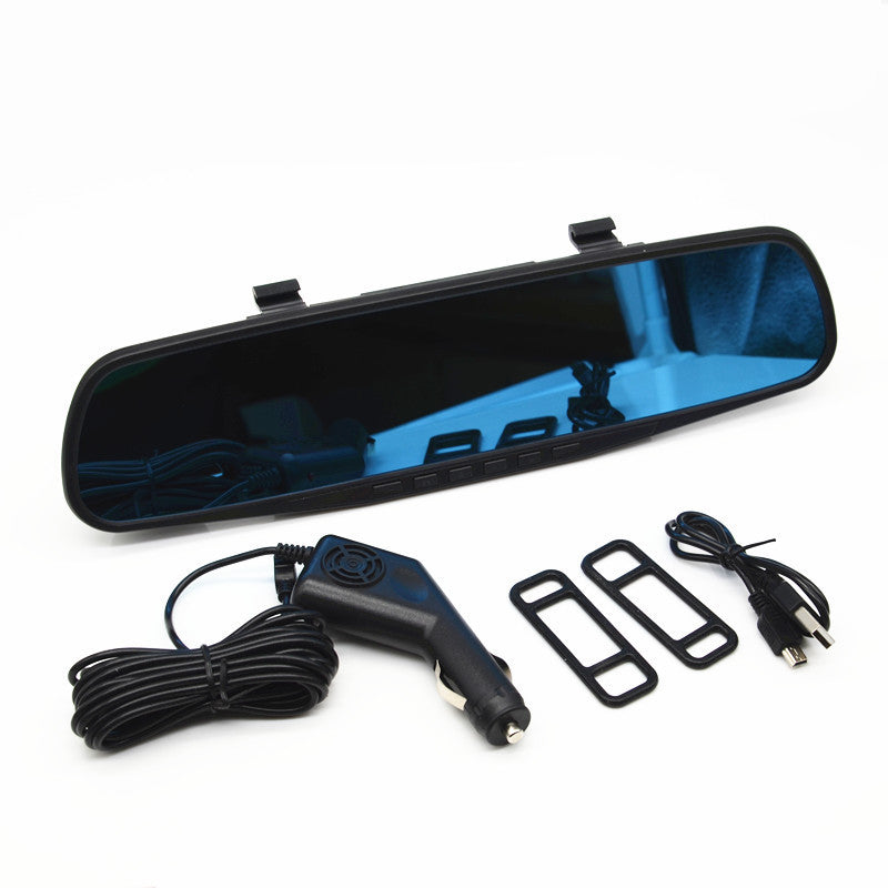 Car Vehicle 2.4 Rearview Mirror Camera Dash Cam DVR Recorder Driving Recorder