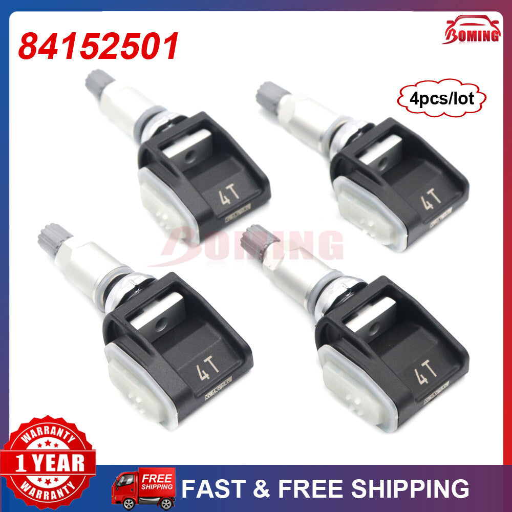 4x New Tire Pressure TPMS Sensor 84152501 for Chevy Silverado for GMC Trailer 433MHz