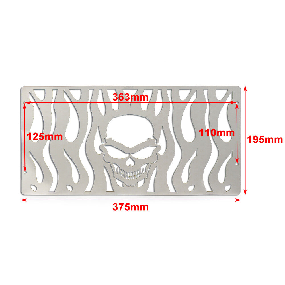 Skull Motorcycle Stainless Radiator Grill Guard Cover for Honda GL1500 All Year
