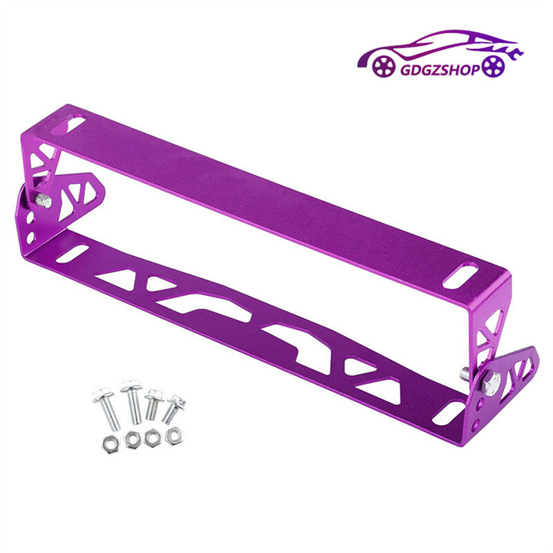 Universal Adjustable Tilt License Plate Frame Holder Aluminum Bracket Mount