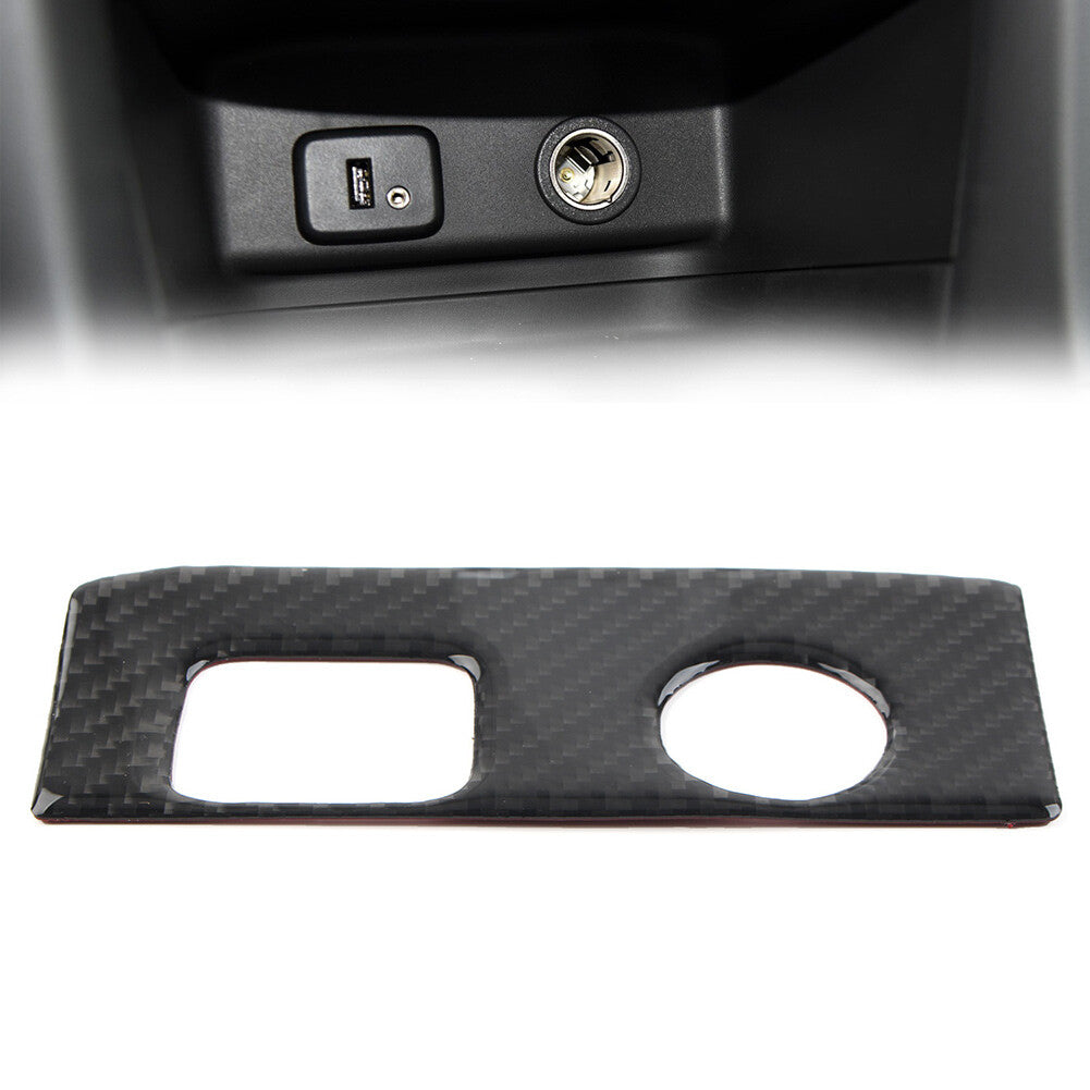 LHD Console Cigarette Lighter Panel Trim Fit for Chevrolet Equinox 2018-2021 Carbon