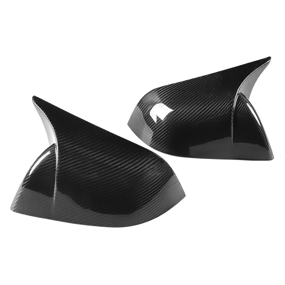 Carbon Fiber Side Door Rearview Mirror Cover Cap for Tesla Model 3 2017-2023