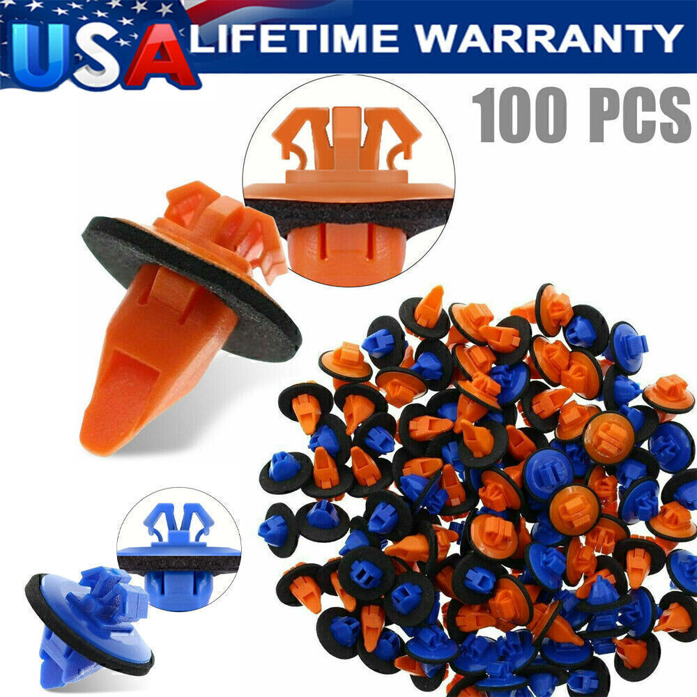 100PCS Fender Flare Retainer Clips For 05-2015 for Toyota Tacoma 75495-35010