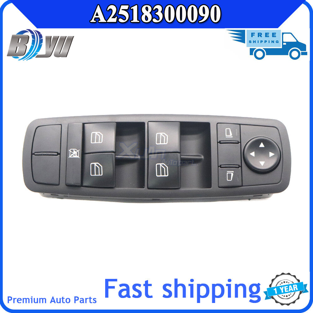 The new front door window master switch on the left is applicable to the W164 ML GL-Class. v