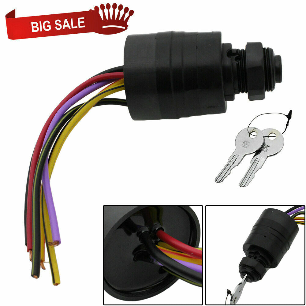 for Mercury Ignition Key Switch 6 Wire Replaces 17009A2 17009A5 Outboard MP41070-2 5