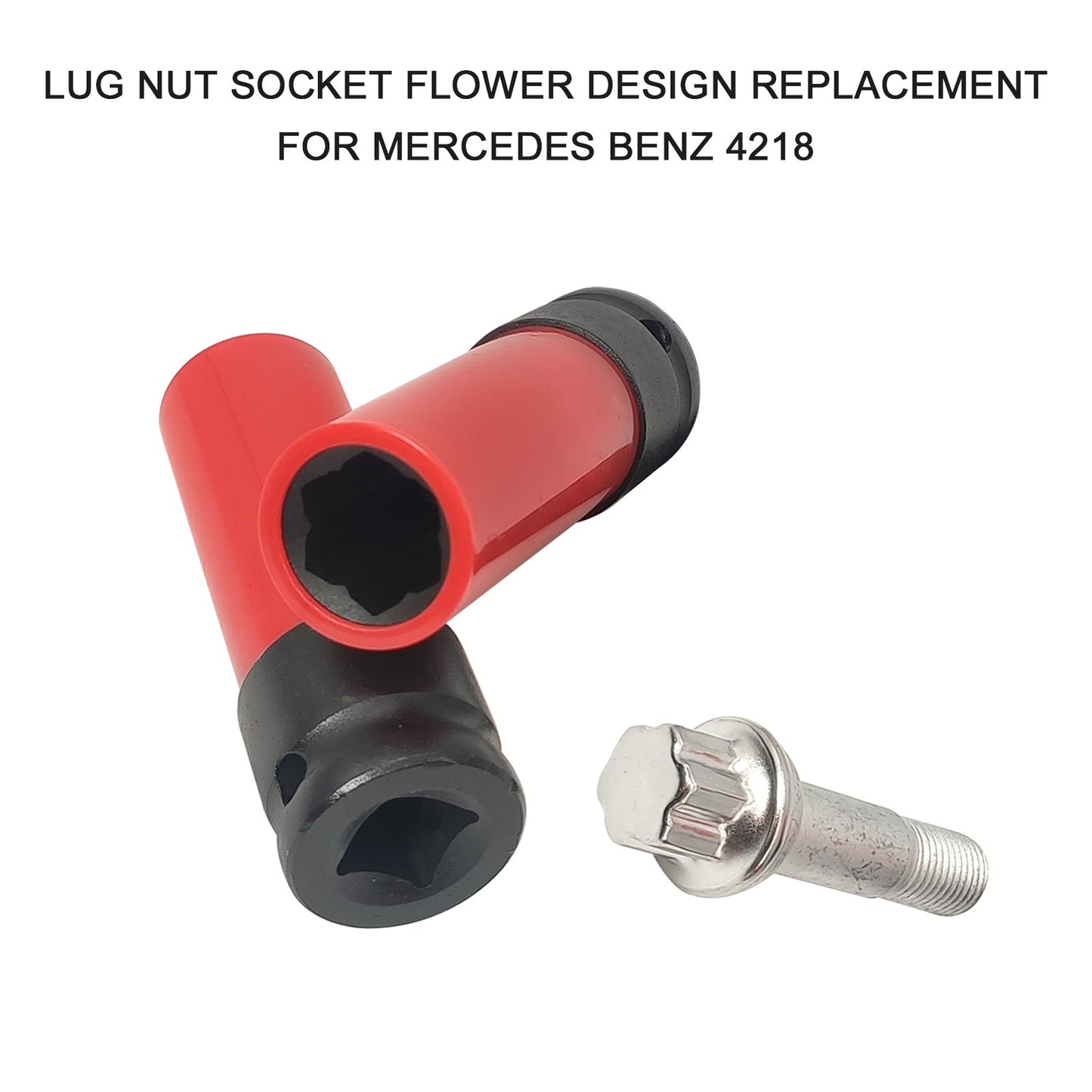Lug Nut Socket Flower Design Replacement for Mercedes S Series 4218 J8X0 Q