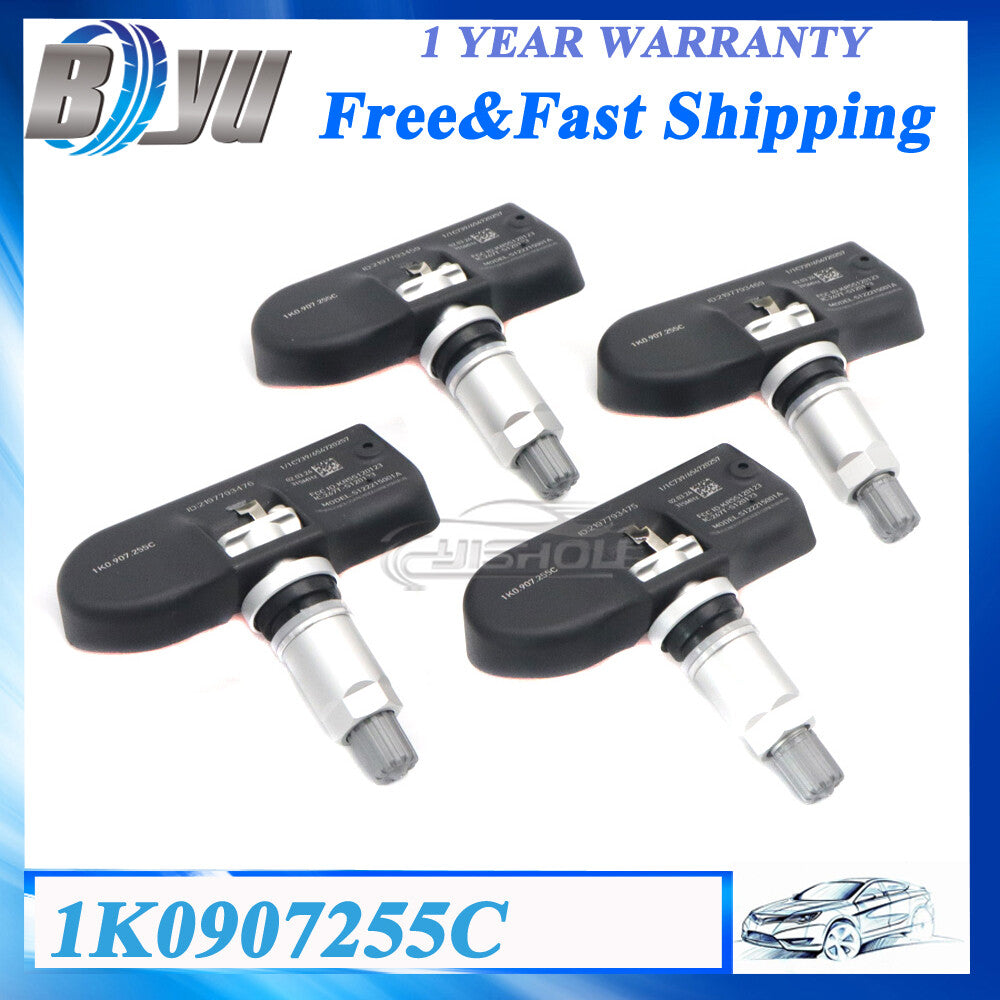1K0907253D 4PCS TPMS for AUDI for VOLKSWAGEN for VW Tire Pressure Monitoring Sensor NEW