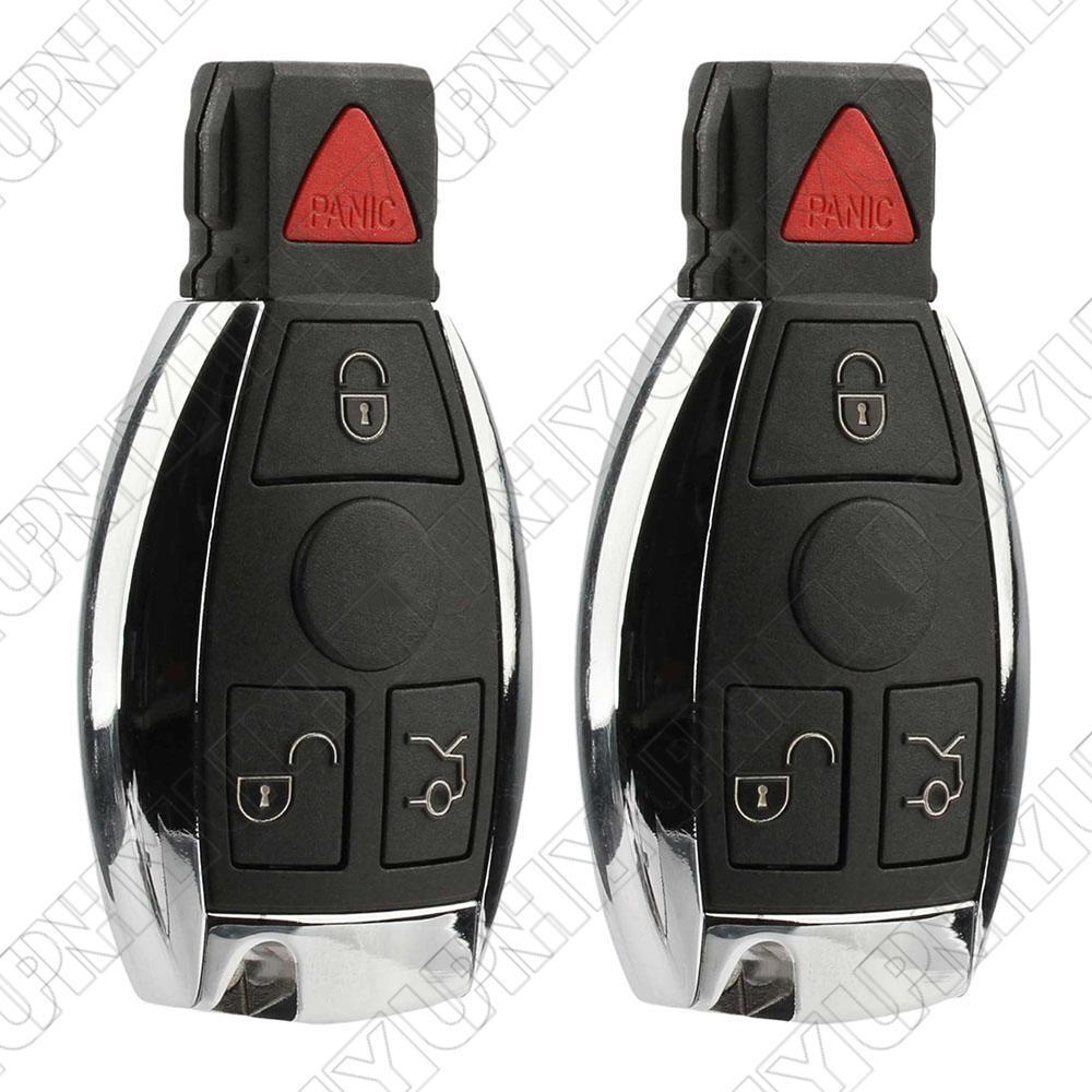 2× for Mercedes for Benz IYZ3312 for Smart Car Remote Control Key Fob (w/o programming) Q