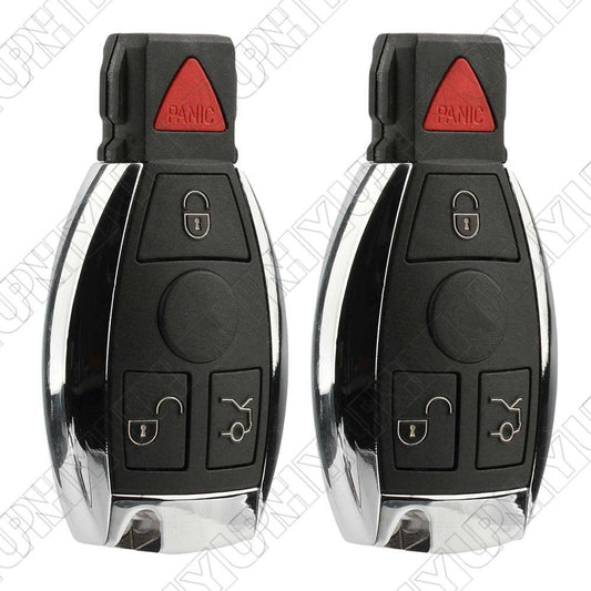 2× for Mercedes for Benz IYZ3312 for Smart Car Remote Control Key Fob (w/o programming) Q