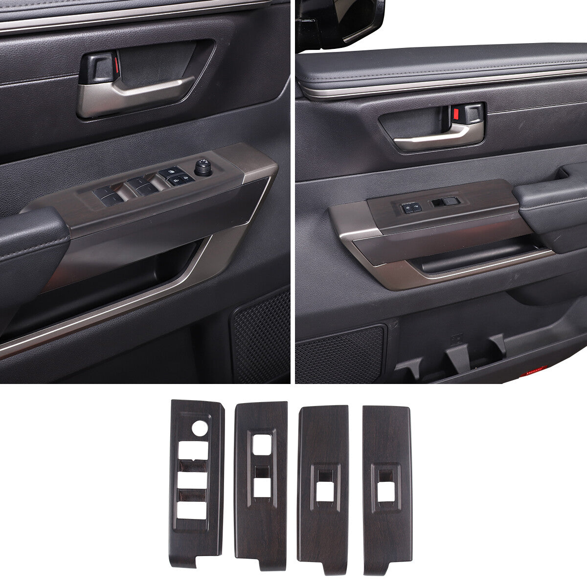 for Corolla 2020 - 2023 Matte Red Upper Dashboard AC Vent Covers- v