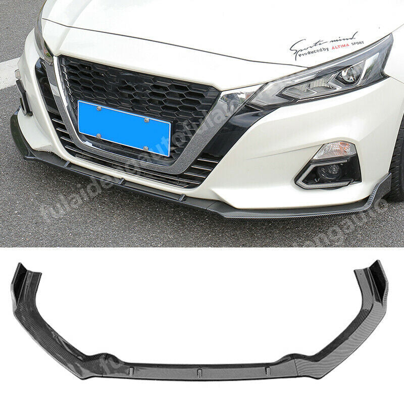 for Nissan Teana Altima 2019-2022 Carbon Fiber Front Bumper Body Lip Diffuser 3P
