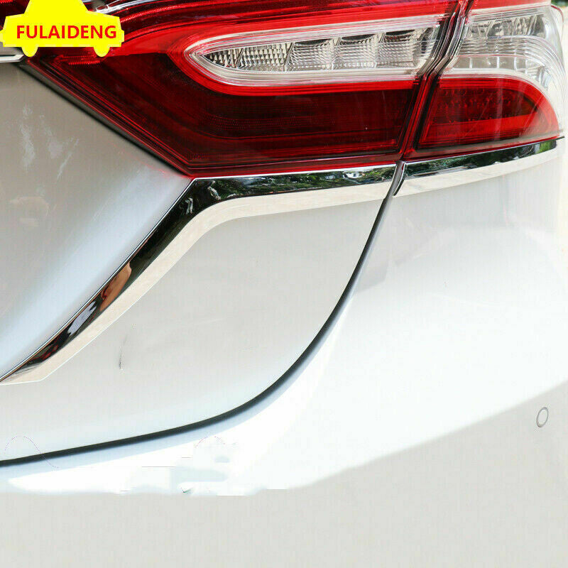 for Toyota for Camry 2018-2023 Chrome Rear Tail Light Lamp Lower Eyelids Cover Trim