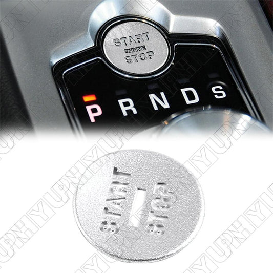 Aluminum Alloy Silver Start Stop Button Cover Decor Kit for Jaguar for XF 2008-2015 Q