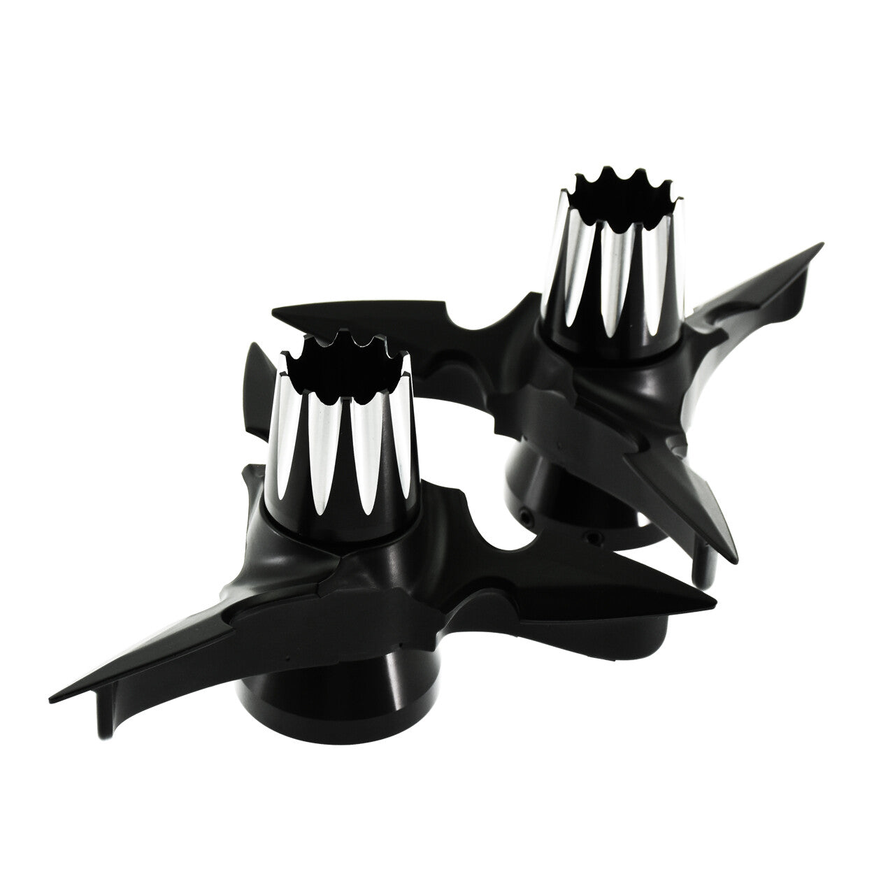 CNC Spun Blade Front Axle Cap Nut Cover for Harley Touring Road Street Glide 08+