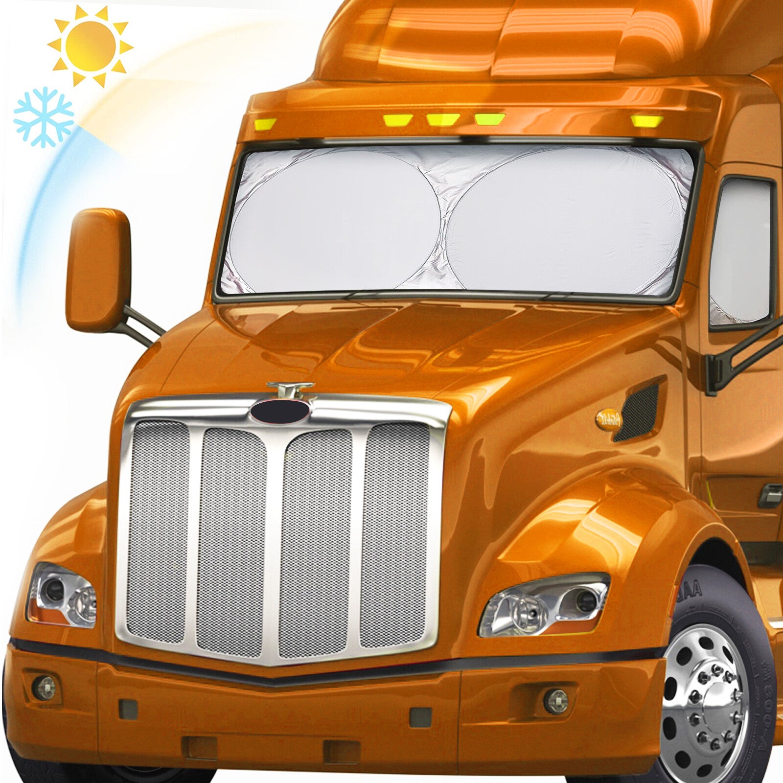 2-in-1 Half Truck Windshield Sunshade with UV Protection for Side Windows Suitable for Volvo n