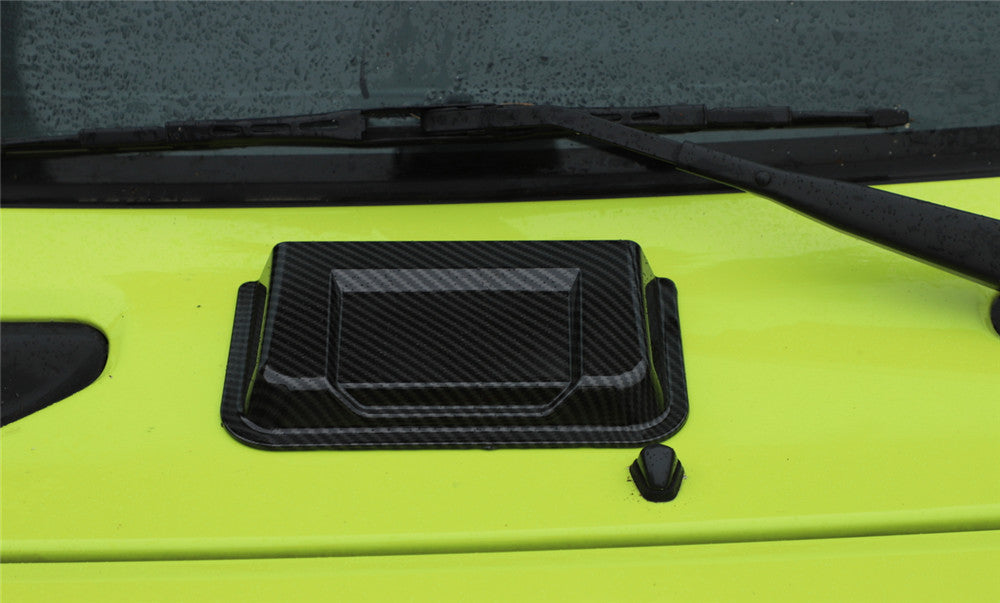 Carbon Fiber ABS Front Hood Scoop Air Vent Intake Cover for Suzuki for Jimny 2019-22