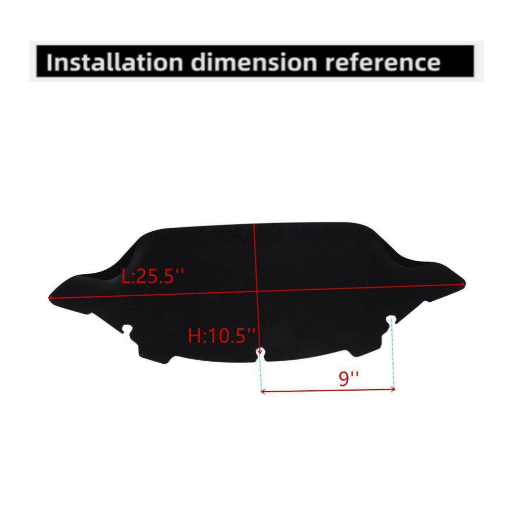 10.5-inch tinted windshield for Harley Electra Glide Limited 2014+- n