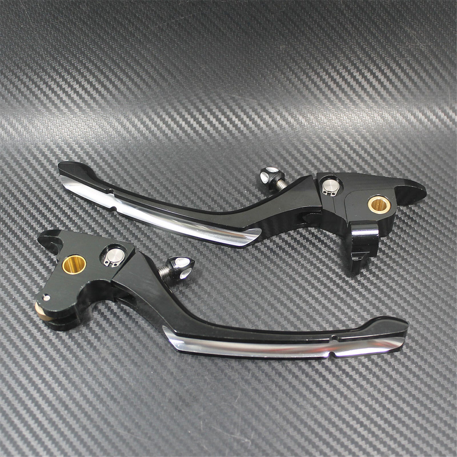 Black CNC Brake Clutch Levers Fit For Touring Electra Glide CVO FLTRX 2014-16