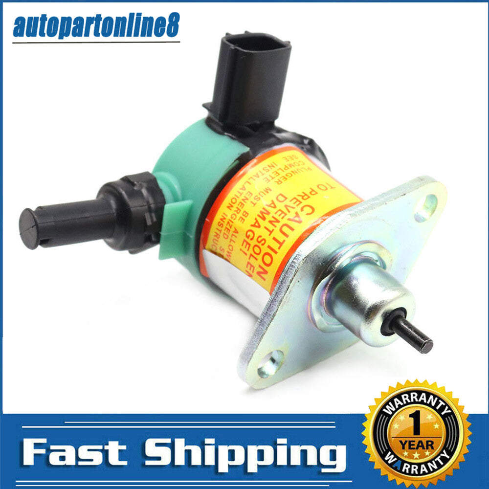 Fuel shut-off solenoid valve 17208-60015 is suitable for Kubota D905, D1005, D1105, V1205, V1305, and V1505 fuel tanks.