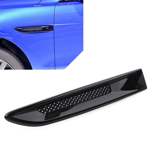 Left Front Fender Air Vent Outlet Grille Trim Black Fit for Jaguar XE F-Pace 2016-20