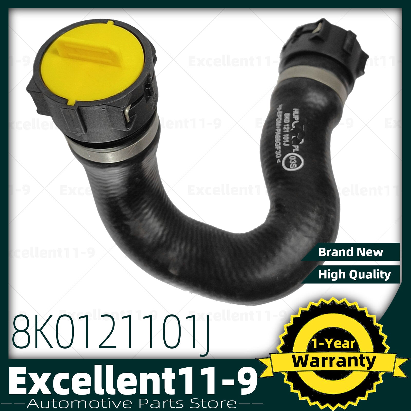 coolant hose with coupling, CALA, suitable for Audi A4, A5, S5 #8K0121101J- n