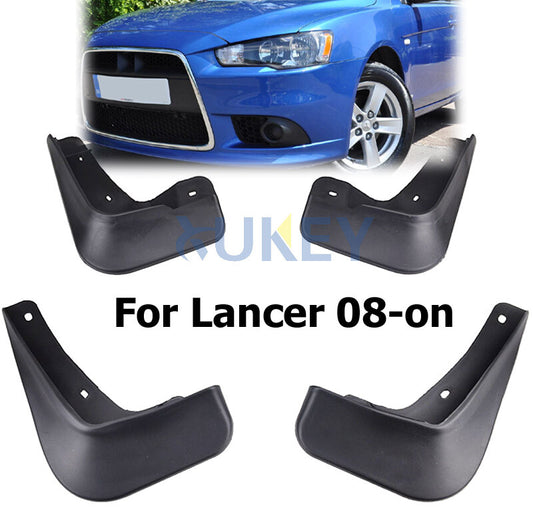 4Pcs Mud Flaps for Mitsubishi Lancer 2008-2013 Sedan Splash Guards Mudguards Set Q