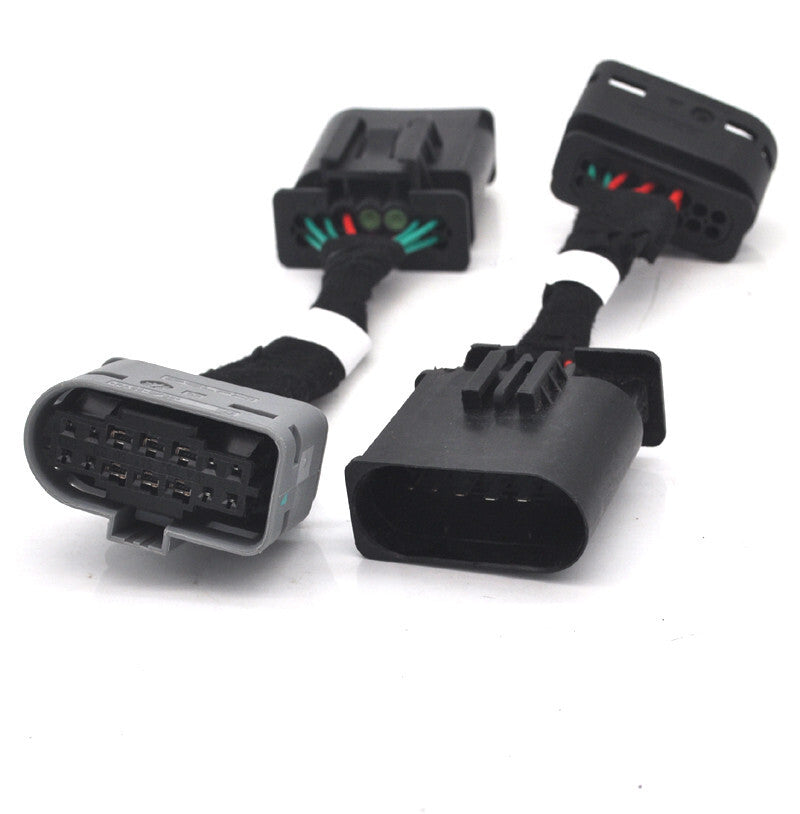 2x Retrofit facelift LCI Led Head light cable wire adaptor for Mercedes CLA W118 v