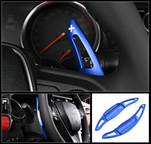 Blue Alu. Steering Wheel Shift Paddles Shifter Extensions for Toyota for Camry 18-23