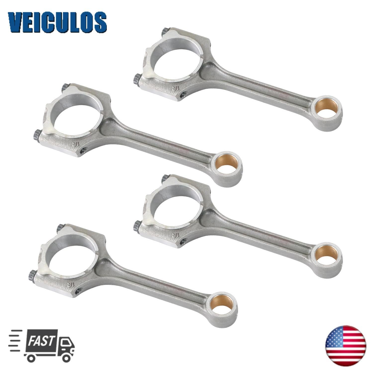 4x Connecting Rod Fits for 12-16 for Hyundai for Elantra 14-15 for Kia Forte 1.8L 235102E101